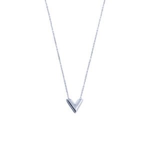 stainless steel necklace v-shaped