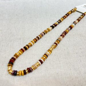 Gemstone Semi Precious Stone Stainless Steel Necklace